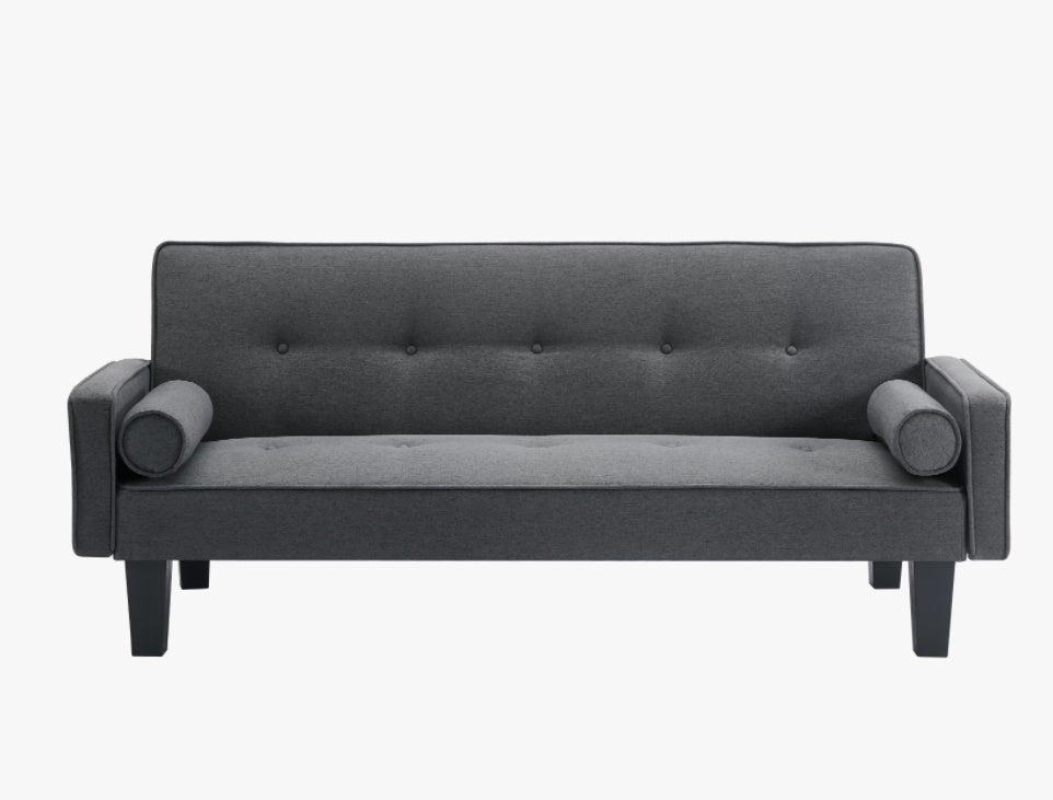 Elegant Fabric Love Seat | Button-Tufted Design with Pillows | Timeless Living Room Furniture