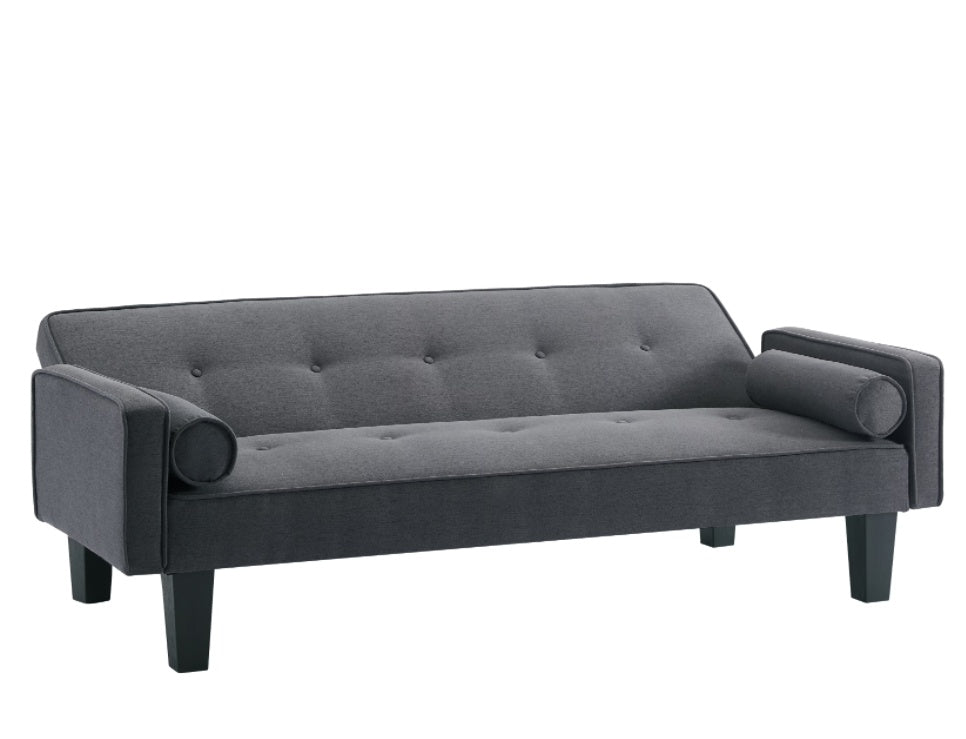 Elegant Fabric Love Seat | Button-Tufted Design with Pillows | Timeless Living Room Furniture