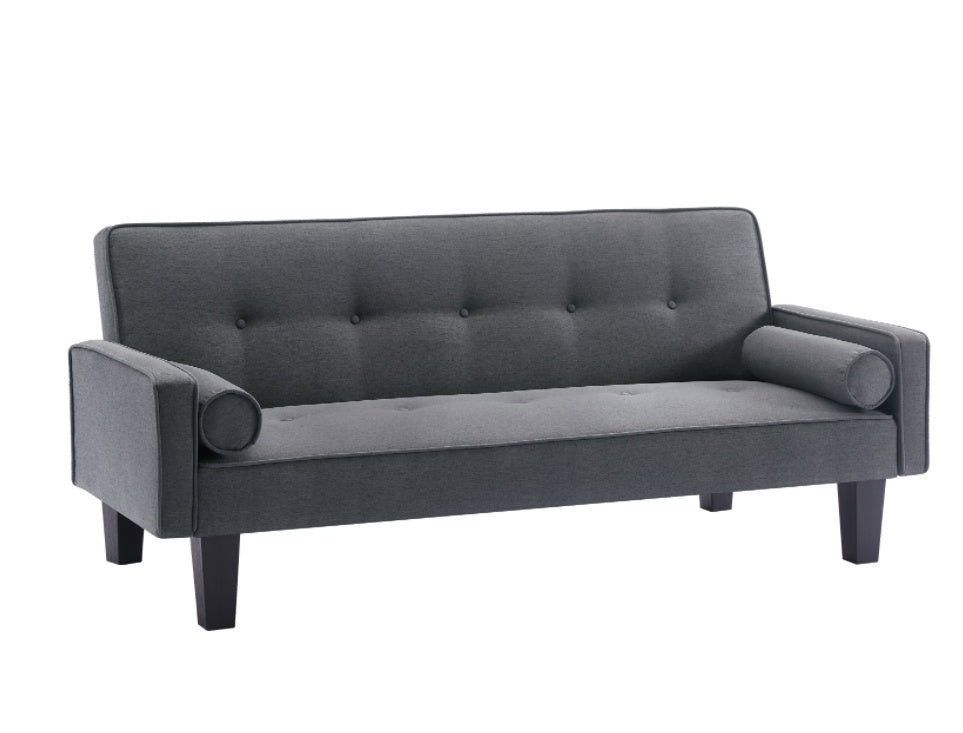 Elegant Fabric Love Seat | Button-Tufted Design with Pillows | Timeless Living Room Furniture