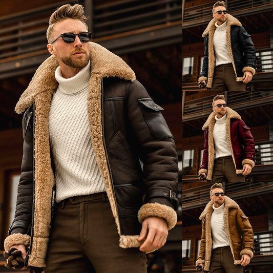 Men Military Winter Jacket Fleece Warm Jackets Male Fur Collar Coats Army Tactical Jacket
